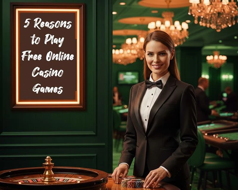 Fairplay guide showing 5 reasons to play free online casino games for fun and practice