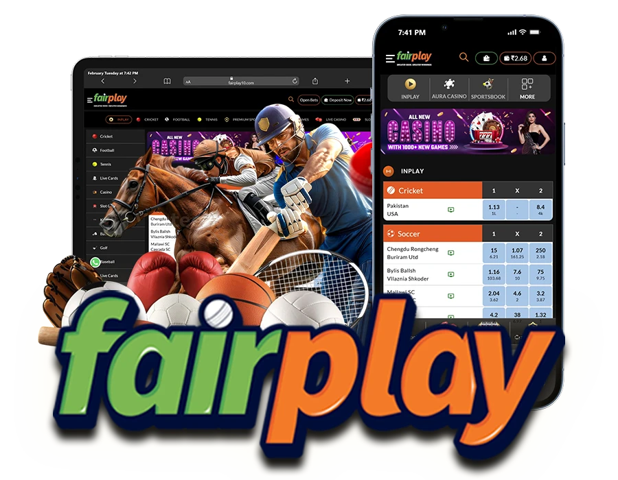 Fairplay bold text design on transparent background