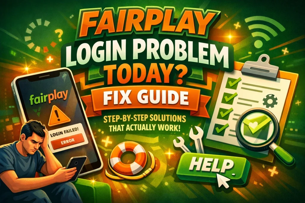 Fairplay login problem today fix guide with step by step solutions to fix login error and unlock account fast