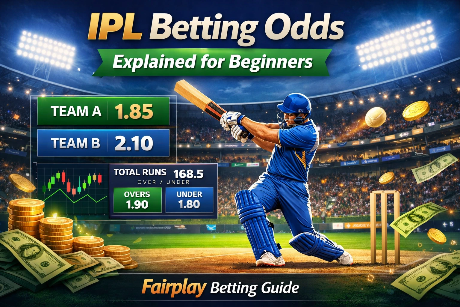 Fairplay IPL betting odds explained for beginners with cricket match and betting interface