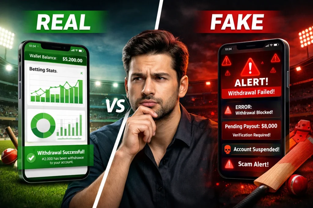 Fairplay real or fake analysis showing betting platform comparison with real vs fake concept